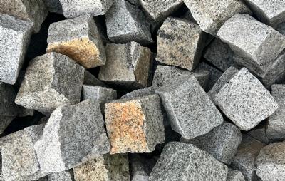 salg af Chaussesten grå - 2. sortering