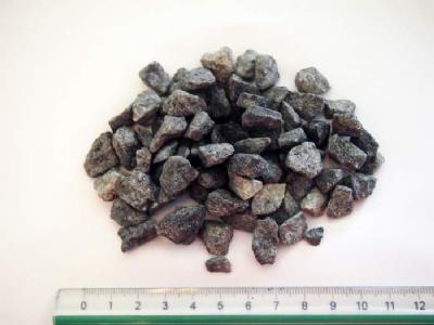 salg af Granitskærver sort 8-11 mm - 7 x 1000 kg, leveret
