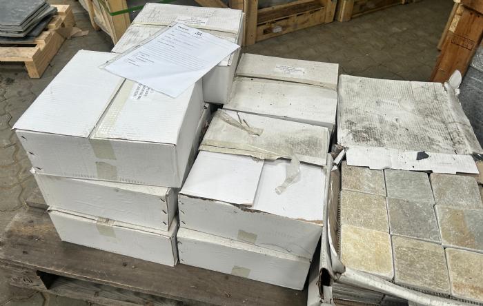 salg af Albino skifer mosaik restparti