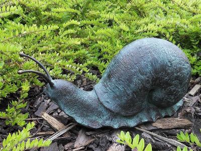 Snegl i bronze på "farten"