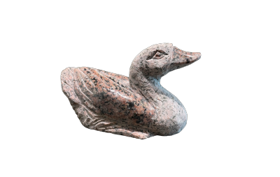 salg af And granit L20 cm - Rød lang hals