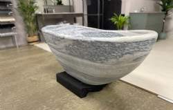 badekar marmor hvid