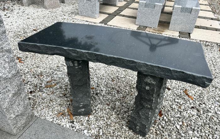 salg af Bænk buet sort poleret med bule