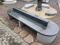 bænk gråsort park