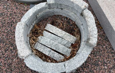Blomsterring Ø 45 cm kuppam granit