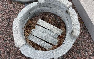 Blomsterring Ø 45 cm kuppam granit