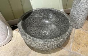 Bowl granit vask gråsort
