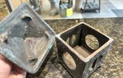 antik bronze lanterne
