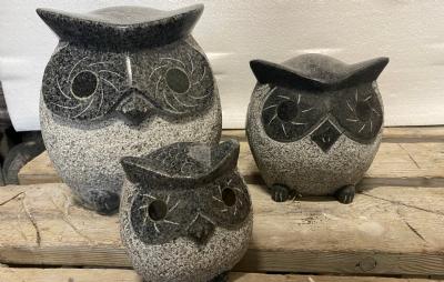 salg af Buttet ugle sæt a 3 størrelser