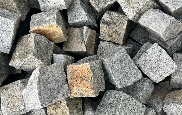 salg af Chaussesten grå - 2. sortering