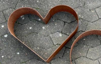 salg af Corten plantehjerte