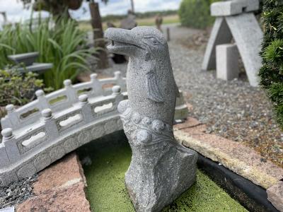 salg af Delfin grå granit H80 cm
