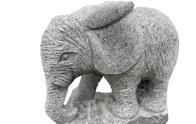 salg af Elefant gråsort med polerede ører