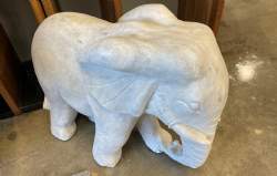 Elefant hvid marmor