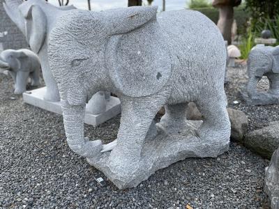 salg af Elefant snabel ned L120 cm grå
