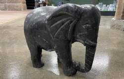 elefant sort marmor