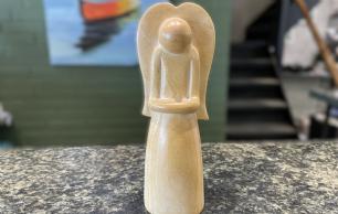 Fedtsten engel h21 cm