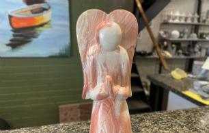 Fedtsten engel h31 cm