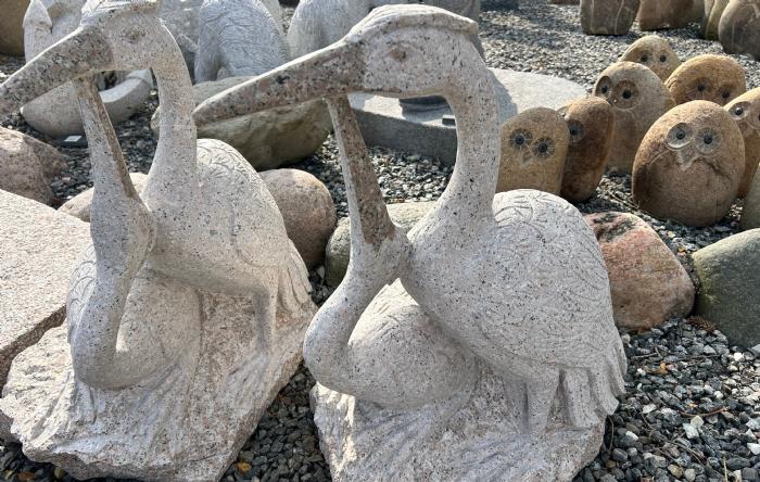 salg af Fiskehejre rosa granit