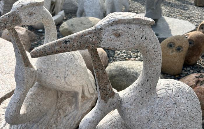 salg af Fiskehejre rosa granit