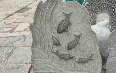 salg af Fiskeskulptur væg 50 x H60 cm