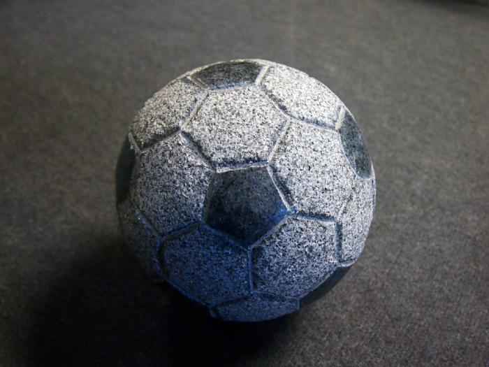 salg af Fodbold Gråsort granit dia 21 cm