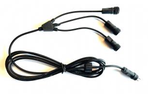 Fordelerkabel med 3 udgange