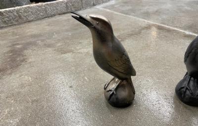 salg af Fugl stor polyplast - guld