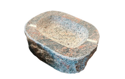 salg af Fuglebad rødlig granit
