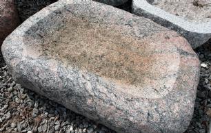 Fuglebad i granit