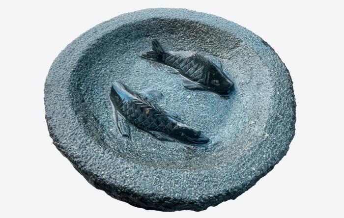 salg af Fuglebad med polerede fisk