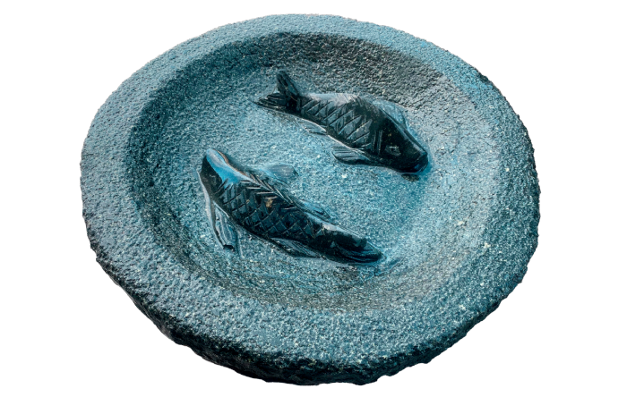 salg af Fuglebad med polerede fisk