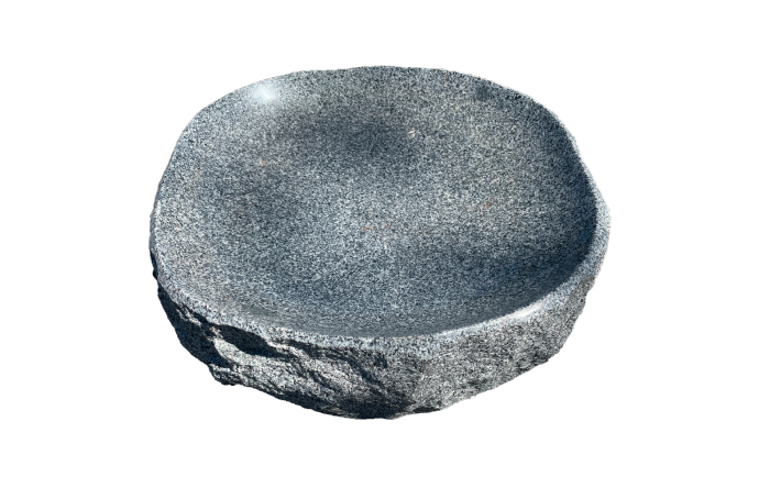salg af Fuglebad poleret gråsort granit