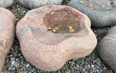 salg af Fuglebad naturform bølget