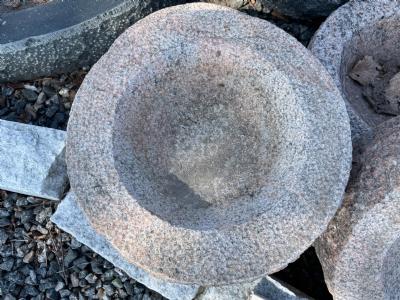 salg af Fuglebad rund indisk granit