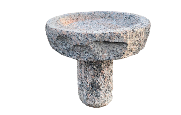 salg af Rundt granitfuglebad på sokkel