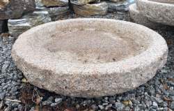 fuglebad rosa granit