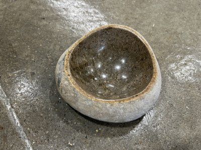 Fuglebad skål marksten