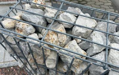 salg af Gabion med beige granit fyld