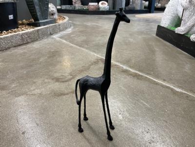 salg af Giraf stor sort metal