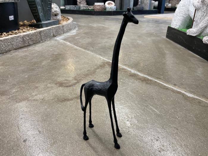 salg af Giraf stor sort metal
