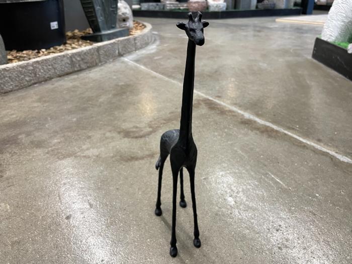 salg af Giraf stor sort metal