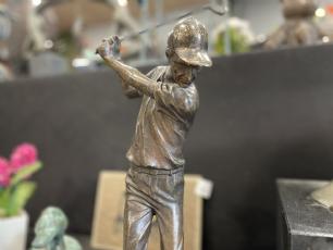 Golfspiller i bronze