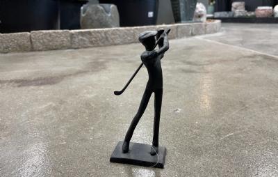 salg af Golfspiller sort metal