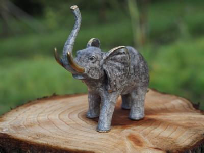 salg af Grå bronze elefant