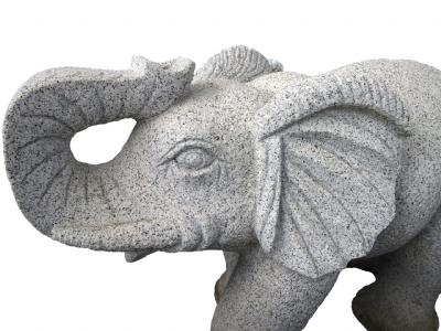salg af Elefant i grå granit
