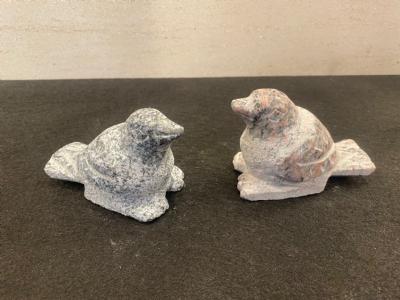 salg af Granit fugl i rød el. grå granit