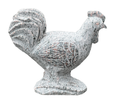 salg af Granit hanefigur rød granit
