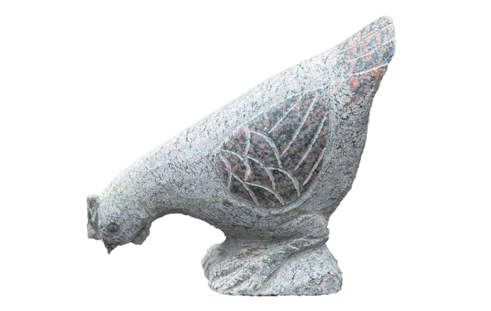 salg af Hønsefigur rød granit