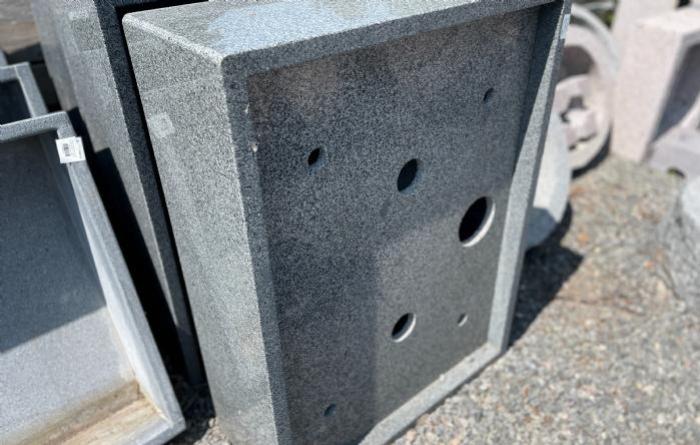 salg af Granit kar aflang gråsort limet flere størrelser